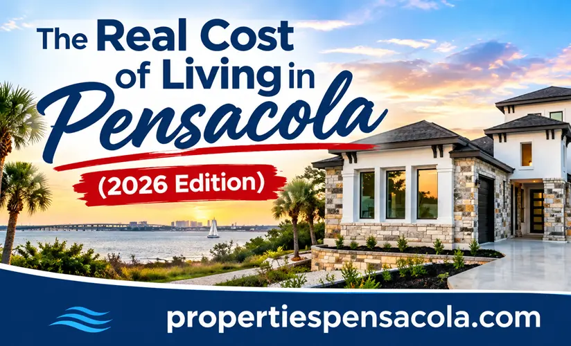 Living cost breakdown and economic factors for Pensacola Florida real estate 2026